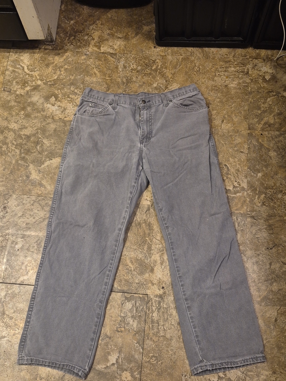 Dickies Men's Light Blue Straight-Leg Chinos